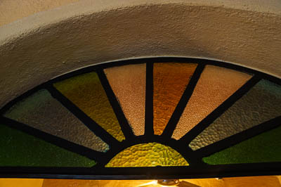 stained glass arch